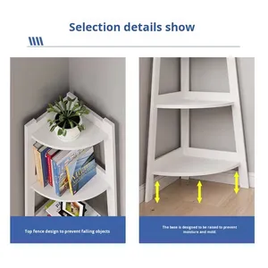 Đa chức năng nhựa hiện đại không gấp Kệ sách hoa giá làm sạch công cụ lưu trữ giá cho phòng khách nhà nghiên cứu - Product Image 4