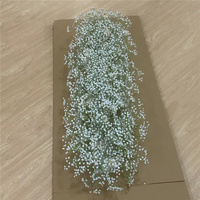 Bogen-Hintergrundreihe aus Seiden-Kunstblumen, Künstliche Schleierkraut-Blumen, Künstlicher Schleierkraut-Blumenläufer