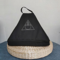 KVKA-piramidal de Canto de cristal transparente, sanador de sonido, 6 pulgadas, con burlete de ante de cuarzo