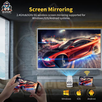 Proyector de Videojuegos Inteligente HCS350 MAX, Consola de Juegos Android TV, Más de 20000 Juegos Integrados, 8 GB de Memoria, Controles Inalámbricos, Más de 30K Jugadores