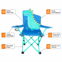 Chaise pliante portable ultralégère pour enfants, idéale pour la randonnée, les pique-niques, la pêche, la plage, le camping et le jardin