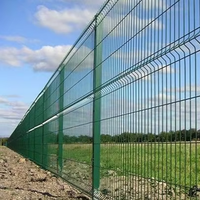 Panneaux de clôture de jardin en acier de haute qualité, grillage métallique 3D galvanisé et recouvert de PVC, sécurité périmétrique, écologique, antirouille