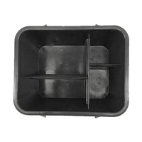 O-Cleaning Panier de rangement portable à 4 compartiments en plastique avec poignée, organisateur d'outils de nettoyage