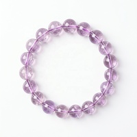 Bracelet extensible unisexe de haute qualité en améthyste naturelle, perles de protection et d'énergie porte-bonheur, vente en gros