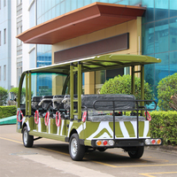 Mini-bus électrique de tourisme CE 17 places, moteur AC 72V 7,5W, batterie au lithium