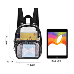 Custom Wholesale OEM Unisex Transparent Workbag Travel <strong>Heavy</strong> <strong>Duty</strong> PVC Kids Waterproof School <strong>Backpack</strong> with Zipper - Product Image 6