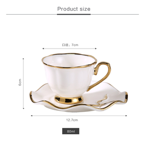 Nuovo modello 80ml Cappuccino Espresso <span class=keywords><strong>tazza</strong></span> in ceramica <span class=keywords><strong>e</strong></span> piattino tazze da caffè per caffè accetta logo personalizzato - Product Image 3