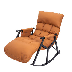 <b>Massage</b> Chair Orange Color Infrared Physiotherapy Hot Compress <b>Vibration</b> Foldable Rocking Chair For Home Office Balcony - Product Image 2