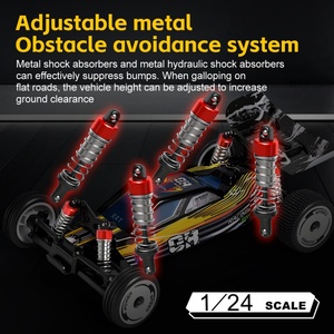 Wltoys SJY-244016 Coche de Carreras Eléctrico de Dos Ruedas a Escala 1/24, Mini RC Drift de Alta Velocidad con Luces LED, Listo para Usar, 6 Juguetes de Carreras - Product Image 6
