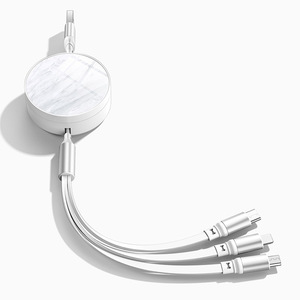 Compatible avec la charge rapide, câble <span class=keywords><strong>USB</strong></span>-C//<span class=keywords><strong>USB</strong></span>-A/Micro <span class=keywords><strong>USB</strong></span> trois-en-un, design rétractable multifonctionnel - Product Image 5