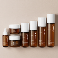 Flacon cosmétique Taolin Pack transparent givré brun/blanc 150 ml, spray fixateur de maquillage, en PETG, utilisé pour l'application du maquillage