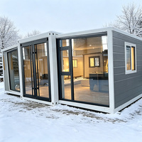 Casa Contenedor Multifuncional Desmontable y Expandible, Resistente a la Humedad, de 10 a 40 pies, Plegable, Prefabricada