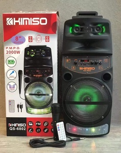 <span class=keywords><strong>Altavoz</strong></span> Portátil con Ruedas QS6802 de 8 Pulgadas, Sistema de Altavoces para DJ con Luz LED, <span class=keywords><strong>Altavoz</strong></span> Bluetooth <span class=keywords><strong>KIMISO</strong></span> - Product Image 1