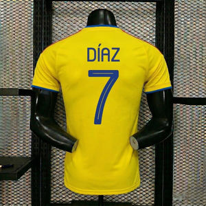 Maillots de football originaux 1.1 pour hommes, grande taille, manches courtes, des kits imprimés de l'équipe nationale de la Coupe du Monde de la Colombie 2026 - Product Image 2