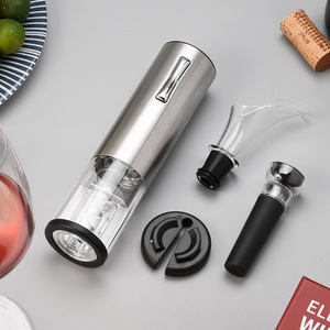 Suministro de Fábrica: Nuevo Set Multifuncional 4 en 1 de Acero Inoxidable para Vino - Sacacorchos, Cortador de Papel de Aluminio y Tapón de Vino - Product Image 2