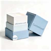 Ensemble de cartes d'affirmation OEM de qualité supérieure avec boîte cadeau, impression couleur UV, motif personnalisé, papier couché lisse pour usage quotidien