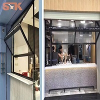 Ventana Plegable Vertical de Vidrio Templado con Marco de Aluminio con Rotura de Puente Térmico, Ahorro de Espacio, Apertura del 90 Por Ciento