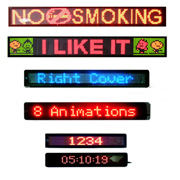 Afficheur à message défilant programmable à LED bicolore HD P7.62 7*80 avec télécommande et protection par mot de passe - Product Image 5