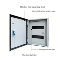 Boîtier de compteur électrique en acier doux certifié CE, personnalisé, pour intérieur, IP55, pour la protection de l'alimentation
