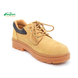 <span class=keywords><strong>Zapatos</strong></span> de Seguridad con Puntera de Acero AEGISEC, Cuero Nubuck, Resistentes al Aceite, Goma Antideslizante, Protección para los Pies - Product Image 1
