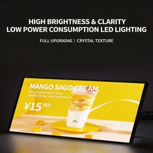 กล่องแสดงผลโฆษณา LED ติดผนังในร่ม ปี 2026 ปรับเปลี่ยนโปสเตอร์ได้ ความสว่างสูง 3000 ลักซ์ แรงดันไฟฟ้ากว้าง สำหรับร้านกาแฟ/ร้านอาหาร - Product Image 3