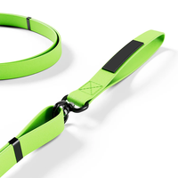 Nouvelle laisse pour chien imperméable en PVC rembourrée, solide, respirante, à libération rapide, avec rubans, lavable à la main, pour toutes les tailles
