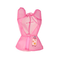Manteau de pluie transparent à capuche pour poupée de 10 cm, tenue imperméable mignonne, style été, pour poupée en coton et peluche, accessoires de déguisement, vente en gros