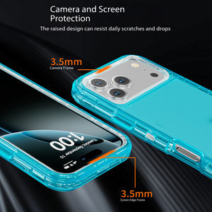 Funda Protectora Transparente de TPU+PC con Protección 360° a Prueba de Golpes para iPhone 11 12 13 <span class=keywords><strong>Mini</strong></span> 16e 17 Pro Max <span class=keywords><strong>Samsung</strong></span> <span class=keywords><strong>S23</strong></span> S24 S25 Plus Ultra A53 Note 20 - Product Image 5