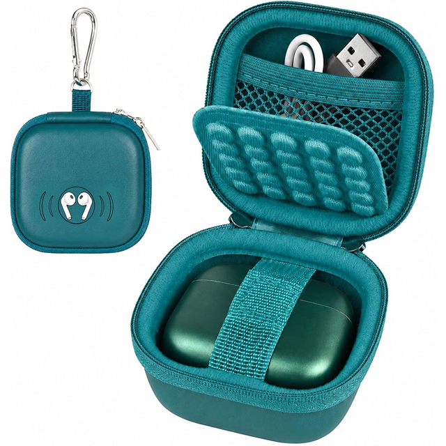Durable EVA Waterproof Shockproof Dustproof Zipper Carrying Tangle Free Earphone Earbud Cases for Small