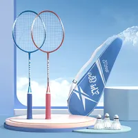 Conjunto intermediário para crianças e adultos, conjunto durável com absorção de choque, alça ultra leve personalizada, para aceitar badminton