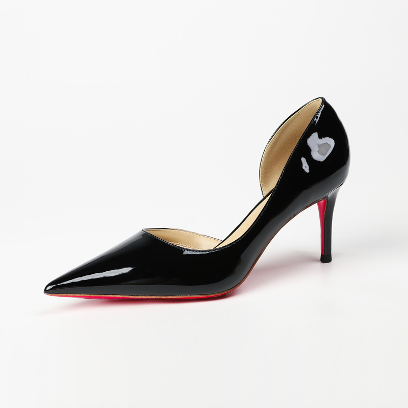 6 cm avec base intérieure noire et couleur abricot et découpe latérale