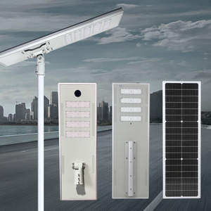 Éclairage extérieur étanche 25w 30w 40w 60w capteur du crépuscule à l'aube éclairage automatique lampadaires routiers rechargeables à énergie solaire - Product Image 1