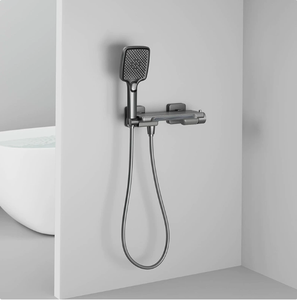 <span class=keywords><strong>Rubinetto</strong></span> per Lavabo a Parete in Ottone Personalizzato, Finitura Cromata, Miscelatore Doccia a 2 Maniglie, Prodotto in Cina - Product Image 2