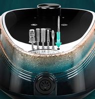 Equipo de salón profesional de escritorio 35000RPM uñas eléctricas Gel acrílico taladro pulido manicura pedicura taladro máquina lijadora