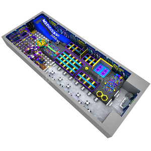 Parc de trampolines intérieur commercial Bettaplay de 1368 m², aire de jeux intérieure commerciale, mur <span class=keywords><strong>d</strong></span>'escalade intérieur, parcours de cordes - Product Image 2