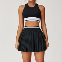 Ensemble de yoga 2 pièces pour femmes, effet seconde peau, séchage rapide, taille haute, tenue d'entraînement anti-frottement pour la course et la gym, style 5062