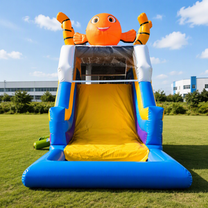 Château <span class=keywords><strong>gonflable</strong></span> combiné avec piscine pour enfants, jeux sportifs, <span class=keywords><strong>prix</strong></span> de gros à Shanghai - Product Image 1