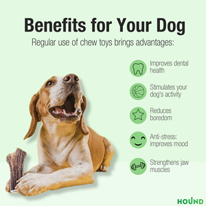 Label privé approvisionnement direct bois de cerf naturel chien à mâcher-fendu taille M nettoyage des dents jouets à mâcher indestructibles pour chien - Product Image 3