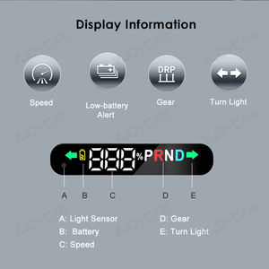 จอแสดงผลแบบ HUD ขนาดเล็กสำหรับรถยนต์ <span class=keywords><strong>Tesla</strong></span> Model <span class=keywords><strong>3</strong></span>/Y ดีไซน์ฝังในตัว แสดงความเร็ว ตำแหน่งเกียร์ และระดับแบตเตอรี่ - Product Image 4