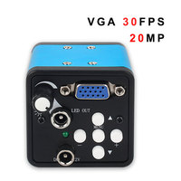 Digital Microscope VGA for Electronics Full HD Microscope Camera Soldering Electron Microscope LED Light 130x Lens