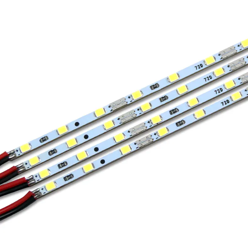 4mm genişlik LED sabit şerit ışık 72d LED arka işık şerit Bar ışık kutusu