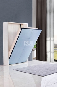 <span class=keywords><strong>Cama</strong></span> de Pared Abatible de Madera Horizontal <span class=keywords><strong>Cama</strong></span> Oculta Muebles de Dormitorio <span class=keywords><strong>Cama</strong></span> Murphy Queen o Individual Moderna con Almacenamiento - Product Image 5