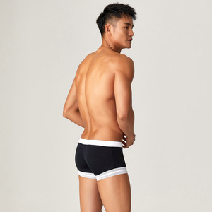 Calzoncillos Bóxer ajustados de seda helada de nailon para hombre de buena calidad con diseño original, pantalones cortos ajustados con logotipo personalizado, ropa interior transpirable informal para adolescentes y niños - Product Image 2