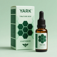 Vente en gros de flacon compte-gouttes de teinture en verre de 10ml 30ml 50ml Boîte d'emballage de flacon de teinture avec logo personnalisé