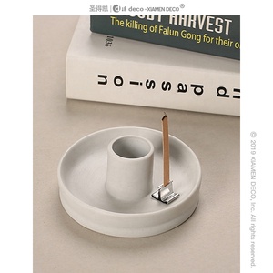 Bougeoir en céramique moderne en forme de spirale, surface cannelée, chandelier de mariage, décor de <span class=keywords><strong>chambre</strong></span> à coucher - Product Image 4