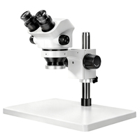 Microscopio Estéreo Industrial con Zoom 50x-100x para Control de Calidad Electrónica, Inspección de PCB y Ensamblaje de Precisión