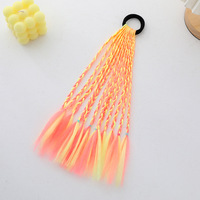 Perruque Tresse de Queue de Cheval Ailes Volantes Mignonnes Brillantes pour Enfants, Fête et Spectacle, Vente en Gros