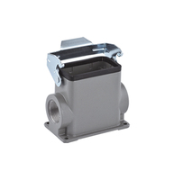 Connecteur industriel rectangulaire mâle/femelle robuste IP65 H10B-SM-1L H10B-SMH-2L H10B-SM-4B 16A 500V en cuivre plaqué argent