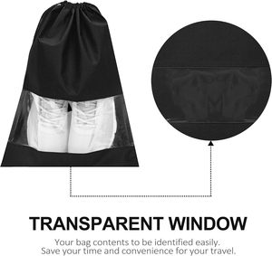 Portable Shoe <b>Bag</b> with Drawstring Non-Woven Fabric Shoe <b>Travel</b> <b>Bag</b> <b>Men</b> Women Shoe <b>Bags</b> for <b>Travel</b> - Product Image 4