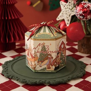 <span class=keywords><strong>CA</strong></span> Warehouse en Stock NO MOQ Caja de regalo de Año Nuevo de Navidad reciclada para dulces pequeños y joyería Revestimiento de esponja de laminación mate - Product Image 2